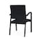 Lesro Newport Guest Chair Metal Frame, Black, MD Black Upholstery NP1101 - alternate 3